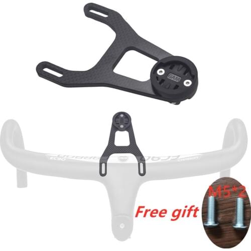 Bicycle Computer Holder carbon Fiber Bike Holder Bracket Bike Computer Mount for Garmin Mount Support 5D handlebar for GoPro
