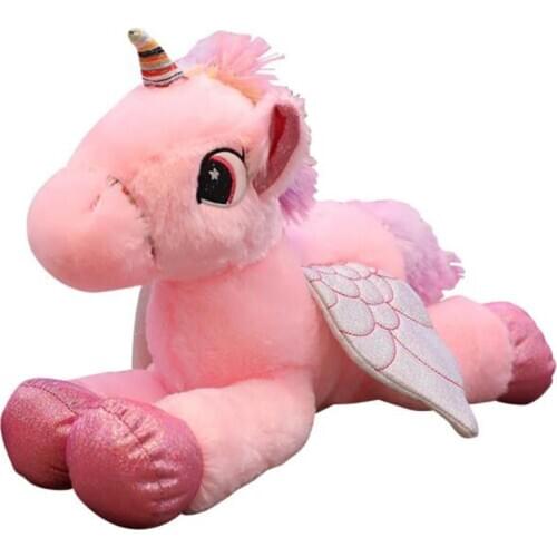 BOLAFINIA white color unicorn children plush toys cartoon horse kids stuffed toy Christmas birthday gift big size unicorn