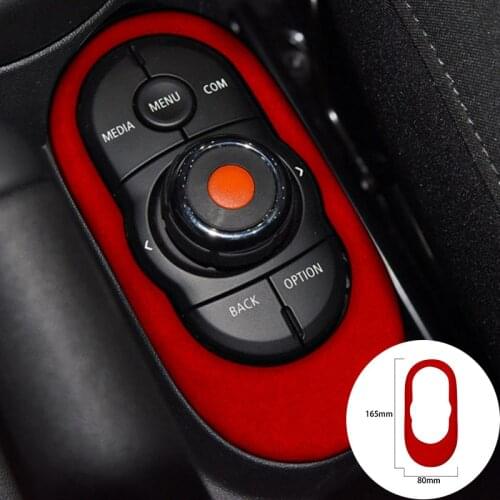 For BMW F55 F56 F57 F54 2014-2020 Alcantara Suede Wrap Car Mouse Console Button Panel Trim Stickers Cover Mouldings Car-styling