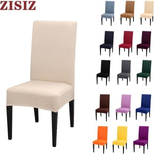 1/2/4/6 Pcs Solid Color Spandex Chair Covers Stretch Elastic Slipcovers Chair Protective Case for Restaurant Wedding Banquet