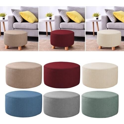 Stretch Small Pouf Cover Footstool Footstool Slipcover Protect Covers