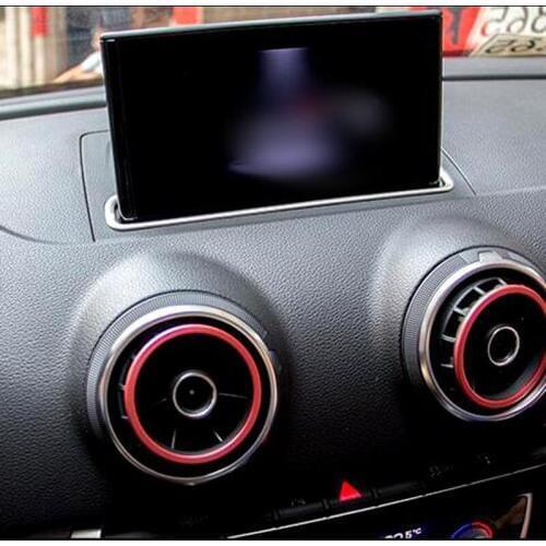 Brand New For Audi A3 2012-2018 High Quality Stainless Steel Car Navigation Decoration Box Cover Trim Car Styling Accessories