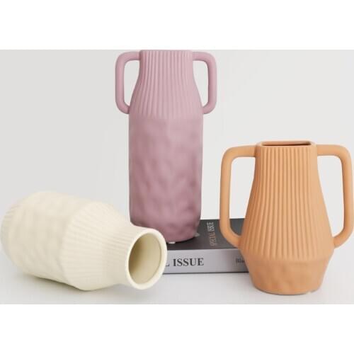 Nordic Ceramic Vase Flower Ornaments Living Room Dining Room Designer Decoration Home Decoration Home Accessories