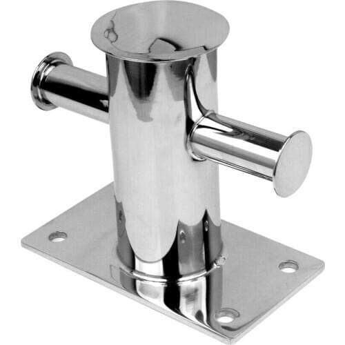 Marine Boat 316 Stainless Steel Single Cross Bollard Heavy Duty Highly Polished