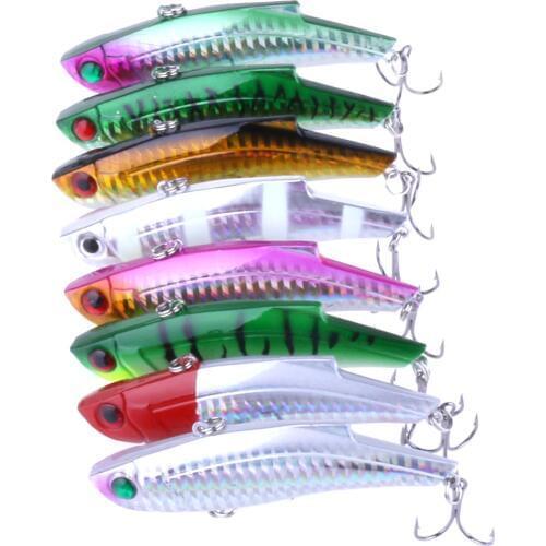 ANZHENJI 2017 Top 9cm Hard VIB Fishing Lure Sinking Vibration Rattle Hook Fish Lure Peche Minnow Baits