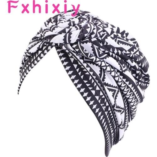 New Fashion African Pattern Print Turban Hats headscarf Headwrap Bandana Headwear Hair Accessories for Women Girls