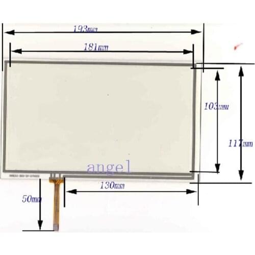 Wholesale 8-inch four-wire 193*117MM resistance touch screen compatible for GPS navigation display touch handwriting screen