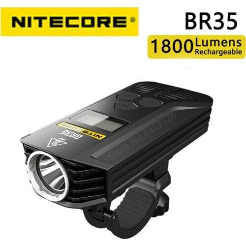 Original Nitecore BR35 1800 lumens using high-definition OLED display built-in battery far and near dual distance beam rechargea