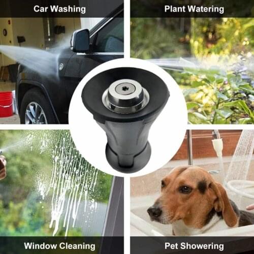 Garden High Pressure Water Spray Hose Nozzle Large Flow Sprinkler Adjustable Car