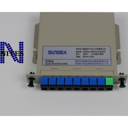 SC UPC Fiber Branching Device 1x8splitter Box Cassette Card Inserting PLC splitter SC Connector Fiber Optical PLC Fiber Tool