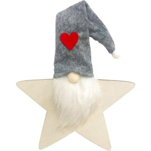 Cute 4 Pieces Of Christmas Dwarf Ornaments Handmade Hanging Plush Dolls Christmas Party Decorations