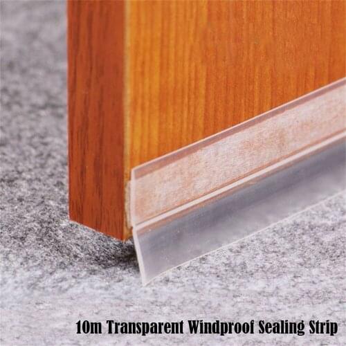 Seal Strip 10M Transparent Windproof Waterproof Soundproof Silicone Sealing Strip Bar Door Sealing Strip For Bathrooms 20APR17