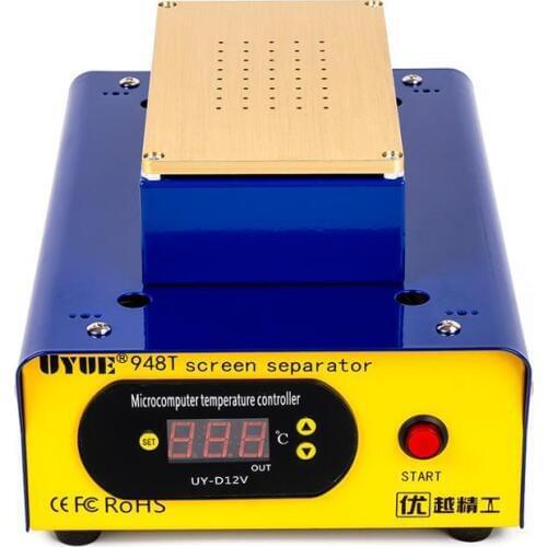 UYUE 948T Samsung Curve Screen LCD Separator Machine Glue Remover Preheating Platform Built-In Vacuum Pump For LCD Refurbish