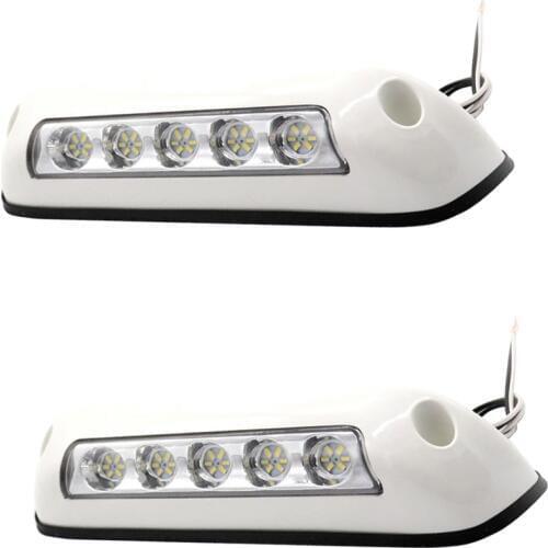 2x 12V LED Waterproof Awning Light Porch Lighting Lamp for RV, Marine, Yacht, Boats, Motorhome, Travel Trailer, Caravan, Camper