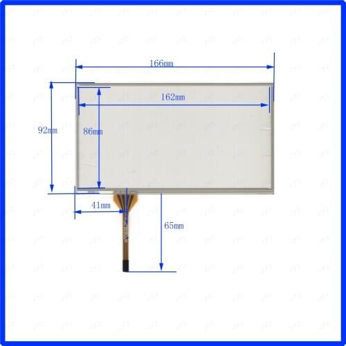 XWT256 4 line For Car DVD touch screen panel 166mm*92mm this is compatible 166*92 TouchSensor FreeShipping