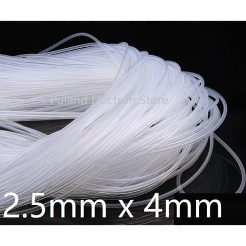 2.5x4 Silicone Tubing ID 2.5mm OD 4mm Food Grade Flexible Drink Tubing Pipe Temperature Resistance Nontoxic Transparent