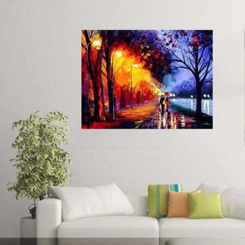40*50cm DIY Paint By Number Kit Digital Oil Painting Canvas Street Lights