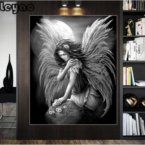 DIY Diamond painting Fairy girl full square 5D diamond embroidery sale diamond mosaic Butterfly Wings girl decoration home puzzl