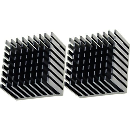 2 Pcs Radiator Aluminum Heatsink Extruded Profile Heat Dissipation For Electronic For AL6063-T5CPU Heat Sink