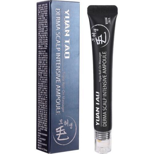 Anti-hair Loss 20ml Hair Growth Serum Derma Scalp Intensive Ampoule Triple Roll Massager Fast Regrow Hairline Hair Loss Essence