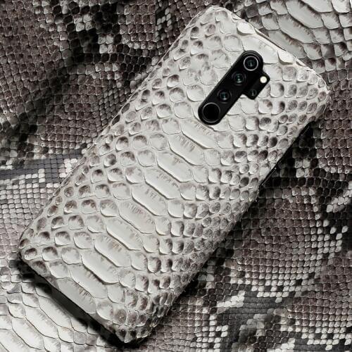 Genuine Python Leather case for Redmi Note 8 Pro 8T Note 9 pro 9s 7 5 Cover For Xiaomi Mi 11 10 9 Lite 10T 9T Poco F2 Pro 8 A3