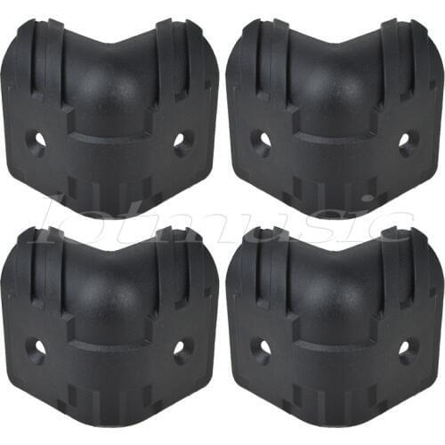 4Pcs Black Hard Plastic Guitar Amp Cabinets Amplifier Speaker Cabinet Corner Protectors L