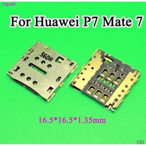 Cltgxdd New sim card socket holder slot for Huawei P7 Mate 7 Mate 7 card reader tray connector