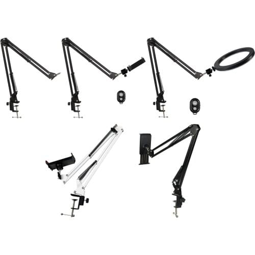 Cell Phone Holder Overhead Stand Articulating Arm for Baking Crafting Videos