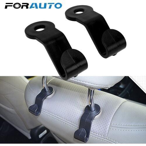 FORAUTO 1 Pair Car Clips Holder Hook for Bag Car Hanger Auto Fastener Clip Organizer Back Seat Headrest
