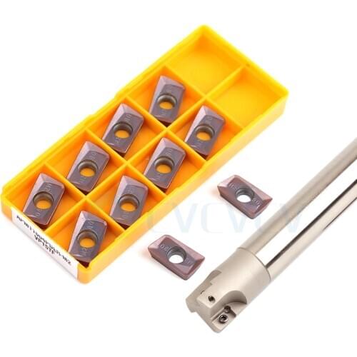 CNC Machine Tool Milling Arbor 1pc BAP 400R C32 2T 3T +10pc APMT High hardness Milling cutter CNC lathe Tools Carbide Blade Suit