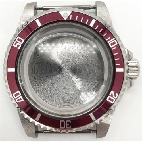 DIY Watch Cases Watch Accessories 40mm Aluminum Frame Stainless Steel Case Suitable for Miyota 8215 8200 Mingzhu 2813 Movement