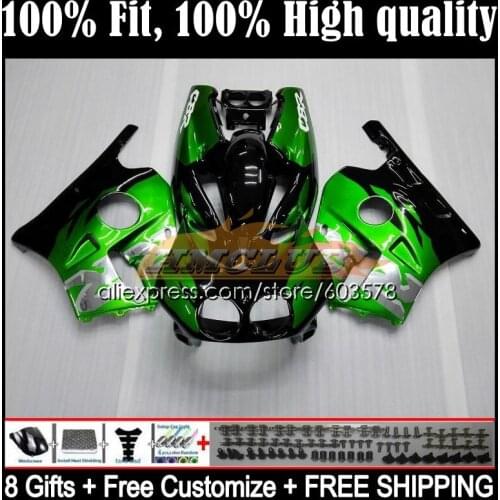 Injection Body For HONDA CBR 250RR 250CC CBR250RR 1988 1989 40CL.2 CBR 250 RR CC MC19 CBR250 RR 88 89 OEM Fairings Silver green
