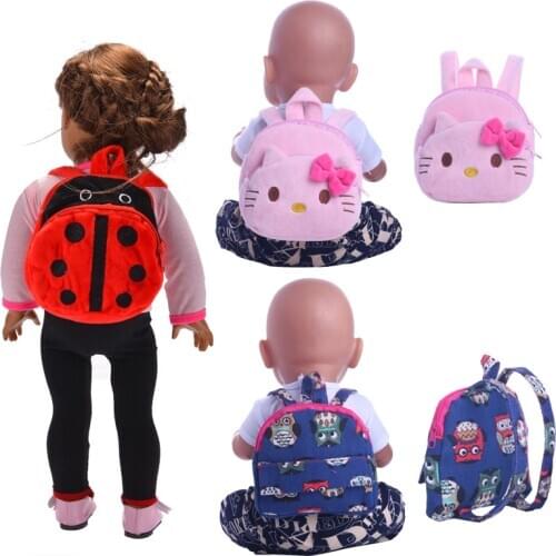 Doll Backpack Beetle Cat Cute For 18 Inch American&43 Cm Born Baby Doll Accessory Our Generation Birthday Girls Toy Gift