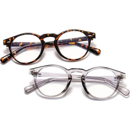 Fashion Round Frame Eyewear Women Blue Light Blocking Glasses Optical Spectacles Anti-blue Rays Eye Protection Reading Goggles