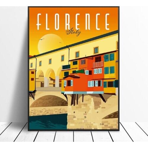 Florence Canvas Print Wall Art Poster Picture Modern Minimalist Bedroom Living Room Decoration No Frame
