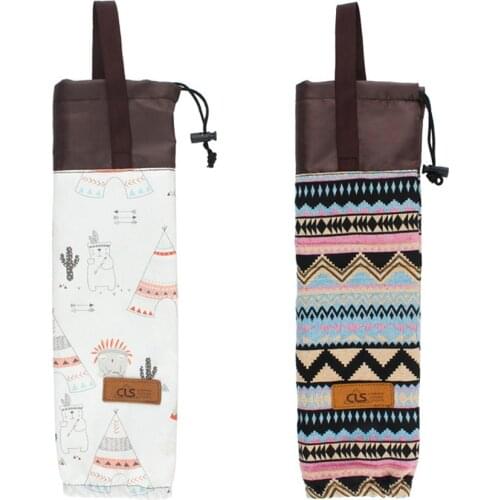 Outdoor Hanging Cups Storage Bag Waterproof Organizer Disposable Paper Cups Holder Container for Camping Hiking