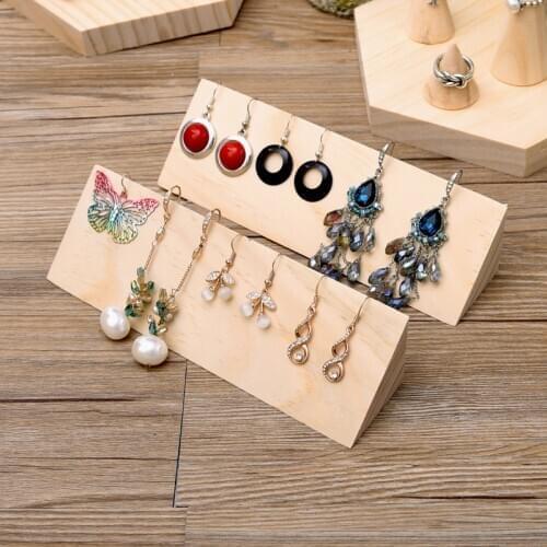Portable Wood New high-end Metal Bracelet Bangle WatchNecklace Display Stand Holder Watch Jewelry Organizer Display Rack