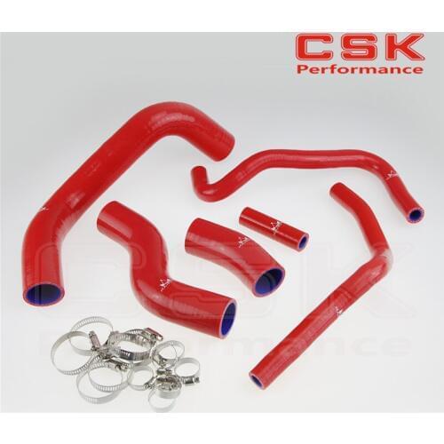 Radiator Coolant Heater Silicone Hose +CLAMPS for 2013-2014 Su baru BRZ FR-S GT86 RED