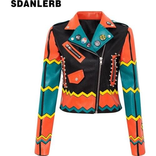 Женские зимние кожаные куртки SDANLERB China At AliExpress