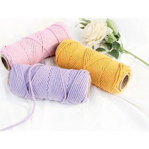 Macrame Cord Bohemian Norse Bedside Handmade Tapestry Color Woven Decorative Macrame Cotton Rope Diy 4 Mm Color Cotton Rope
