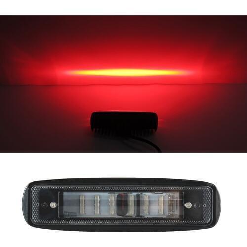 20pcs 6inch Red Zone Risk Danger Area Warning Light Warehouse Fork Forklift Truck Security Indicator Safety 10-60V Red Led Work