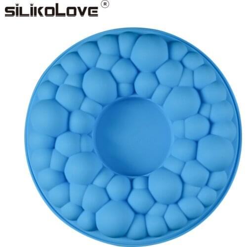SILIKOLOVE Round Cherry Bubble Cake Molds Silicone Mold Non-stick for Baking Brownie Chiffon Sponge Party Cakes
