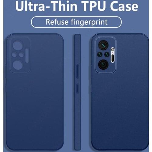 Ultra-thin Clear Case For Xiaomi Redmi Note 10 Pro 5G Poco M3 Pro F3 K40 Mi 11 Lite 10 10T 9 Matte Camera Protection Case Cover