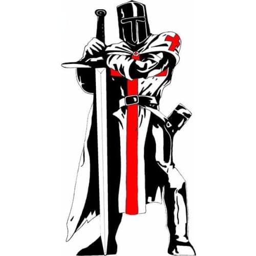 Crusades Knights Templar Car Sticker Vinyl Scratch-proof Window Trunk Race Car Cover Scratches Waterproof Personality JDM Decal