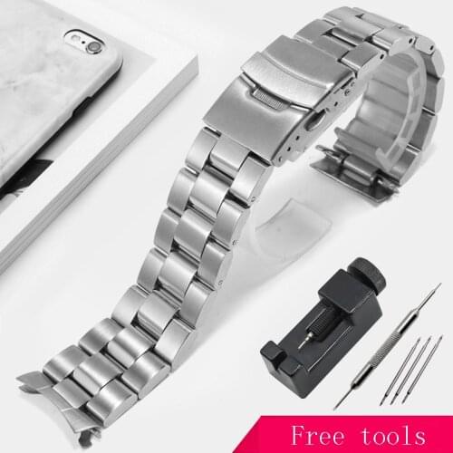Substitute Casio EF-527D Fine Steel Strap CDIFICE Arc Interface Stainless Steel Metal Watch Chain Double Insurance Buckle 22mm