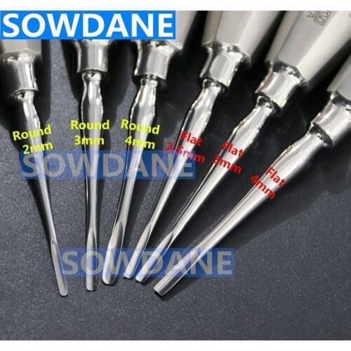 1 piece Dental Tongue Scraper Quite Minimally Invasive Tooth Extraction Tools Tooth Elevator Root Elevator Dental Instruments