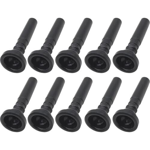 10pcs Black Plastic Trumpet Mouthpiece For Trumpet Accessories
