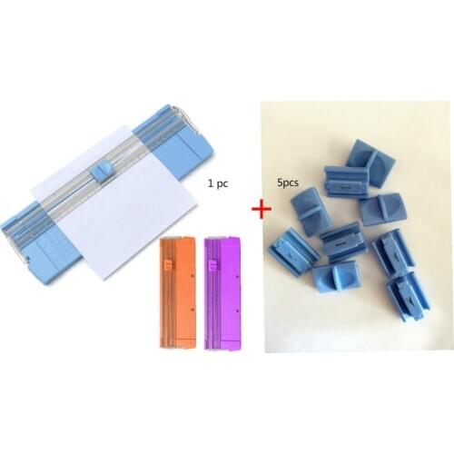 1PCOffice Kit A4 Precision Paper Card Art Trimmer Photo Cutter Cutting Mat+5Pcs Spare Knife For Paper Cutter Trimmer Spare Parts
