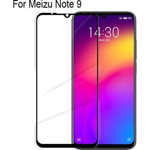 2PCS 9D Full Curved Screen Protector For Mei zu Note 9 Full Cover Tempered Glass For Mei zu Note9 note9 Protective Flim