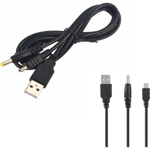 200PCS A LOT High quality 2 in 1 USB Charger Charging Data Transfer Cable For PSP 2000 3000 to PC